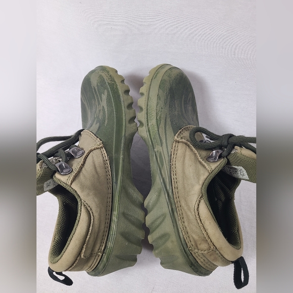 Crocs Axle All Terrain Camo Green Lace Up Duck Boat Clog Shoe Size M 1/W3 Junior - Picture 6 of 14